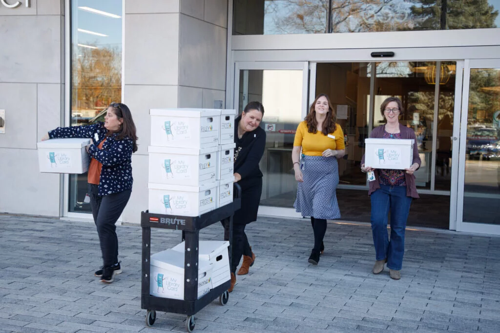 Staff at Indian Trails making their final delivery.
