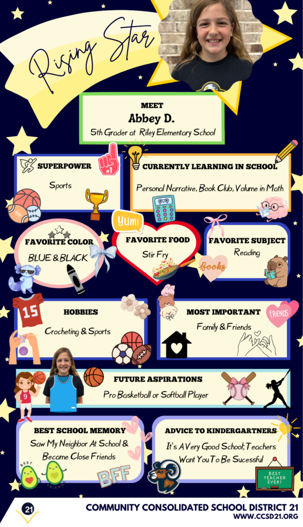 fun facts about student Abbey D from Riley 